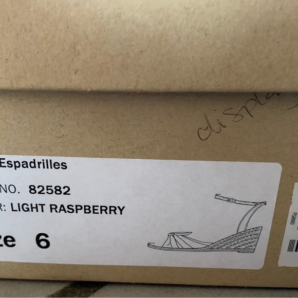 J.CREW TROPEZ ESPADRILLES SANDALS IN LIGHT RASPBERRY - Picture 6 of 6